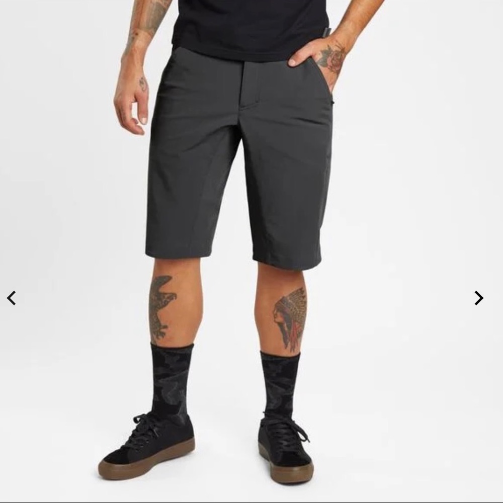 GUC CHROME Shorts Charcoal Blueish- Men’s 34 waist